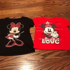 2 Minnie Mouse t shirts